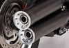 Preview image for FALCON Double Groove slip on exhaust coated stainless steel matt black