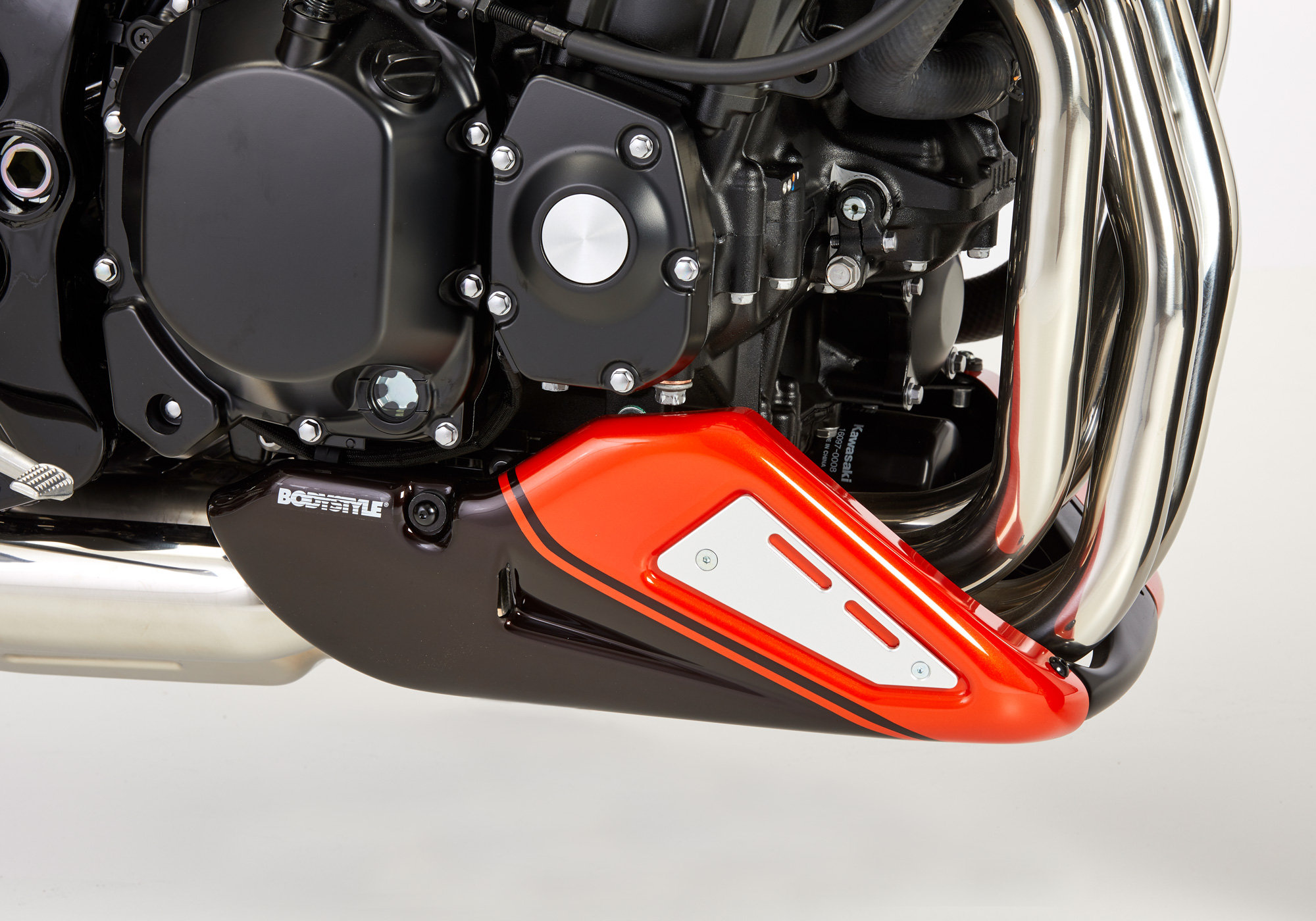 BODYSTYLE belly pan ABS plastics brown/orange, orange-brown, orange-brown