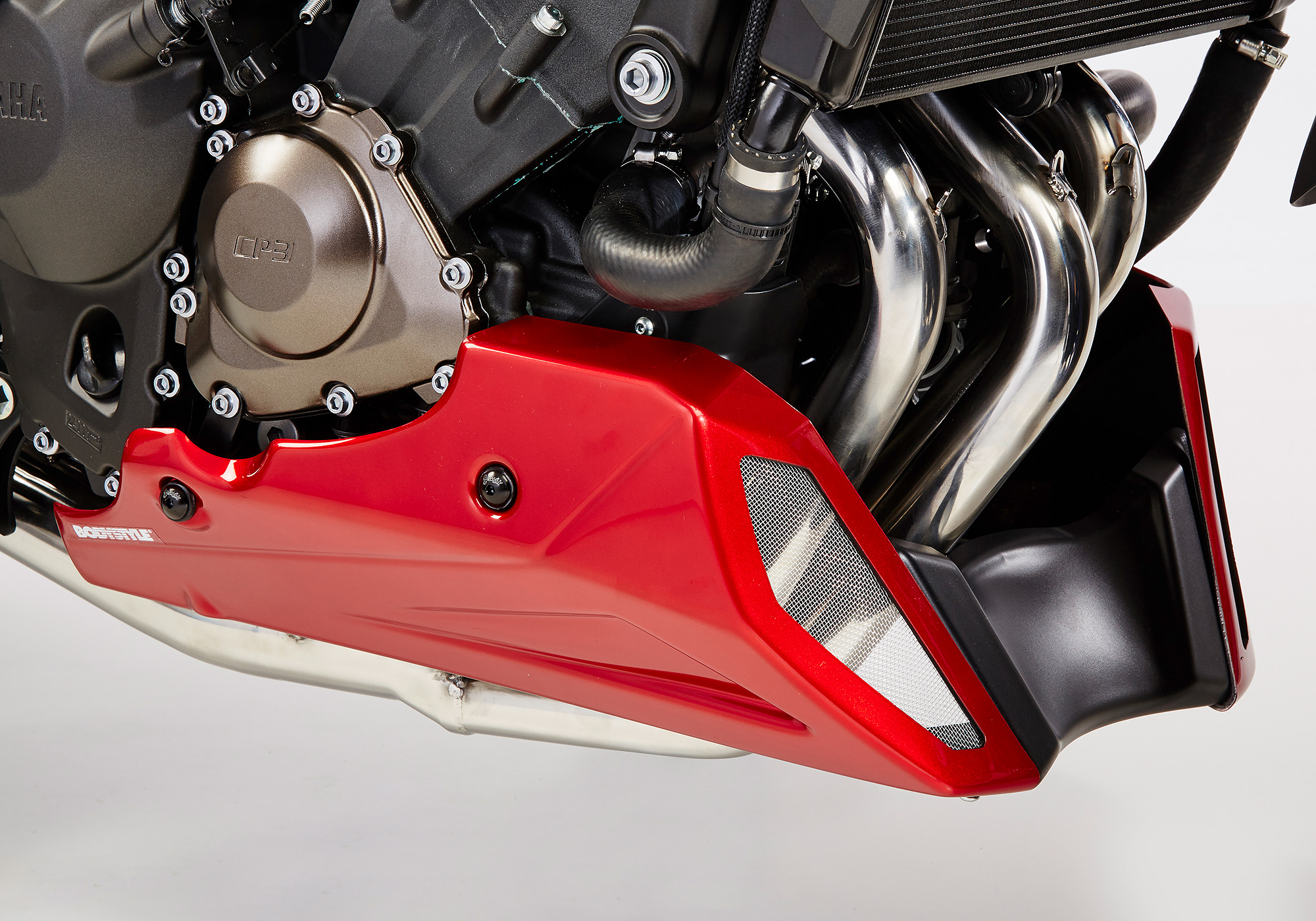 BODYSTYLE belly pan ABS plastics red, red