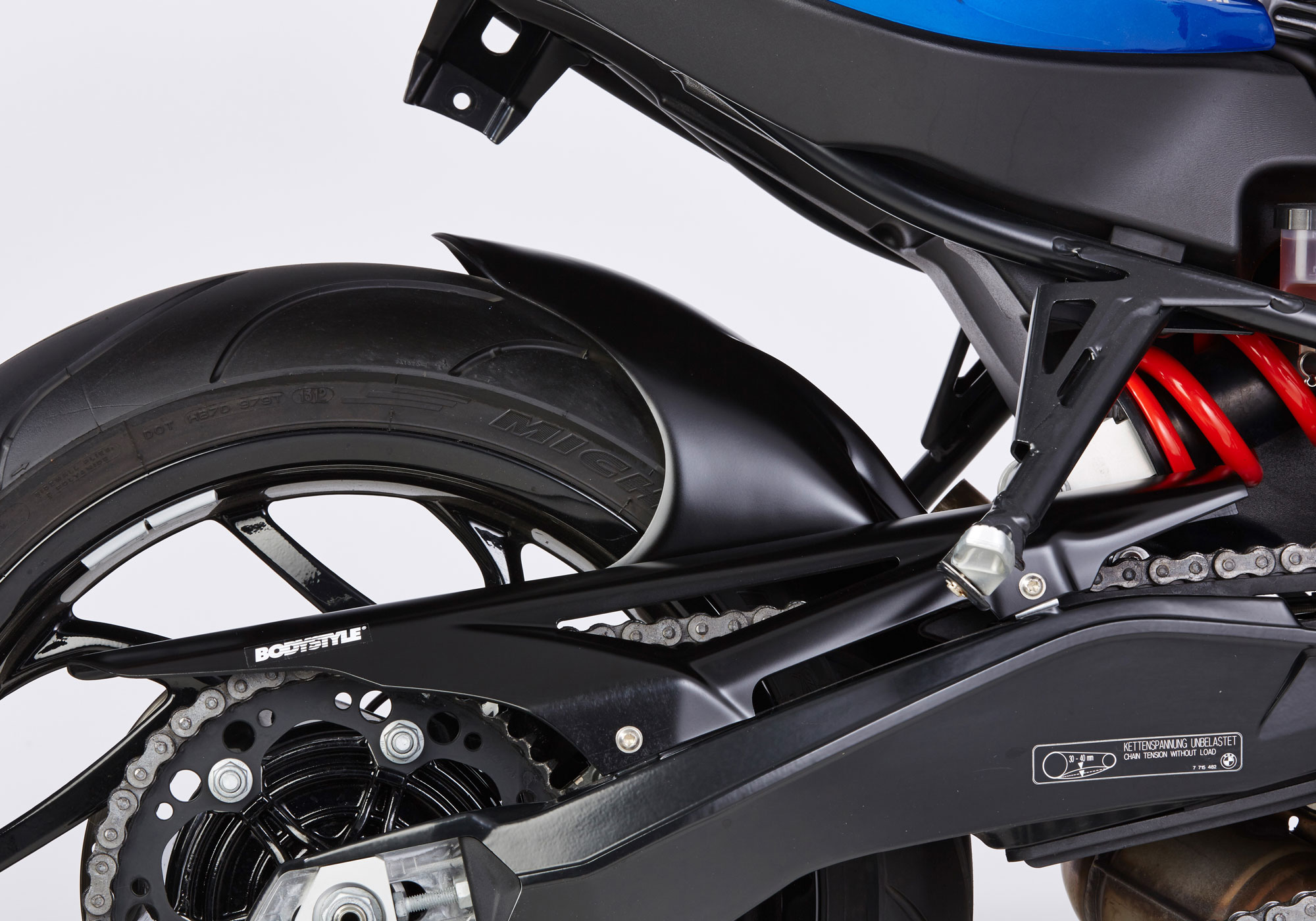 BODYSTYLE rear hugger ABS plastics matt black, black