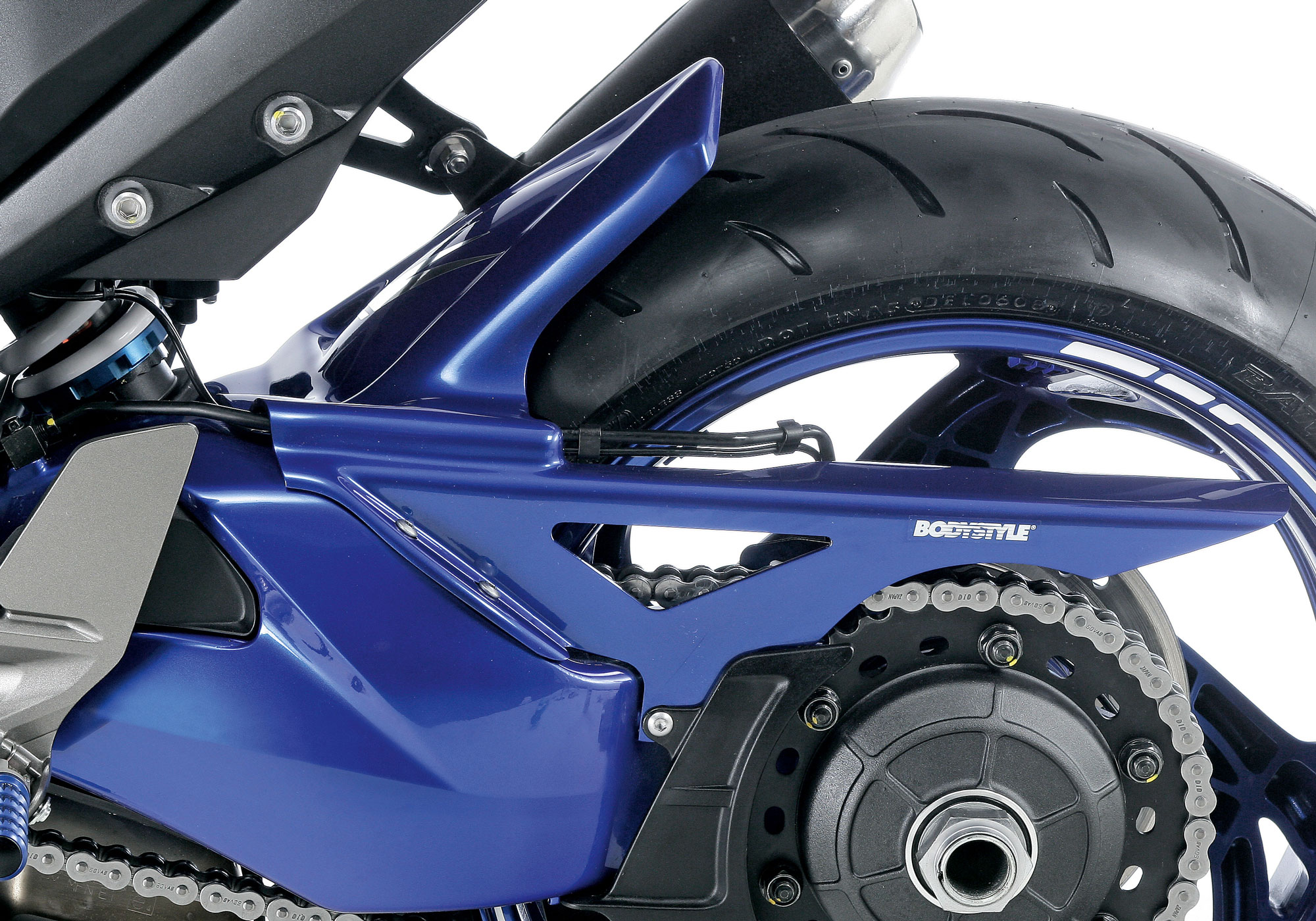 BODYSTYLE rear hugger ABS plastics black, black