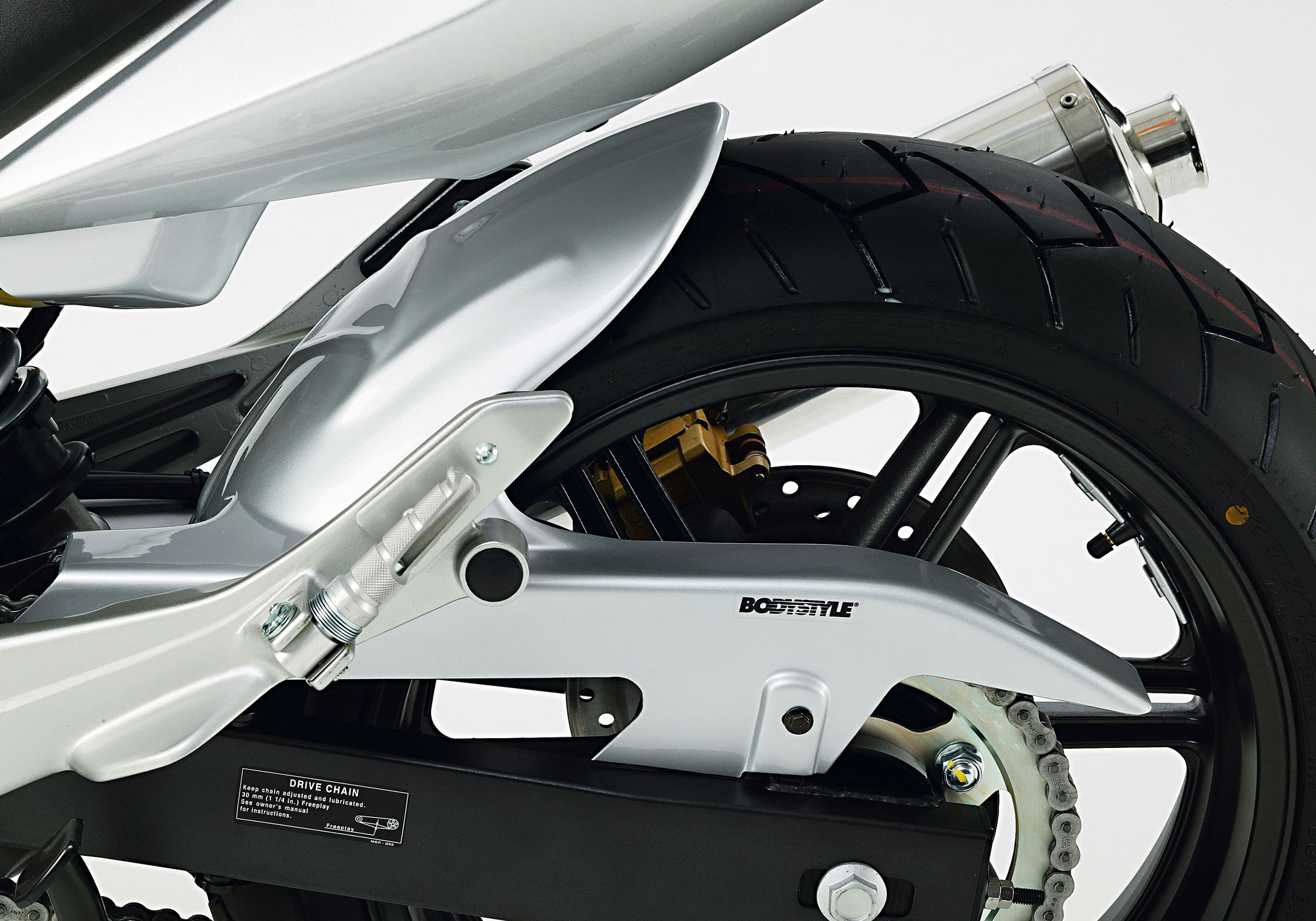 BODYSTYLE rear hugger ABS plastics black, black