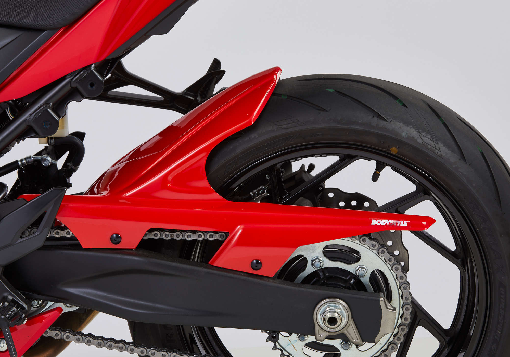 BODYSTYLE rear hugger ABS plastics black, black
