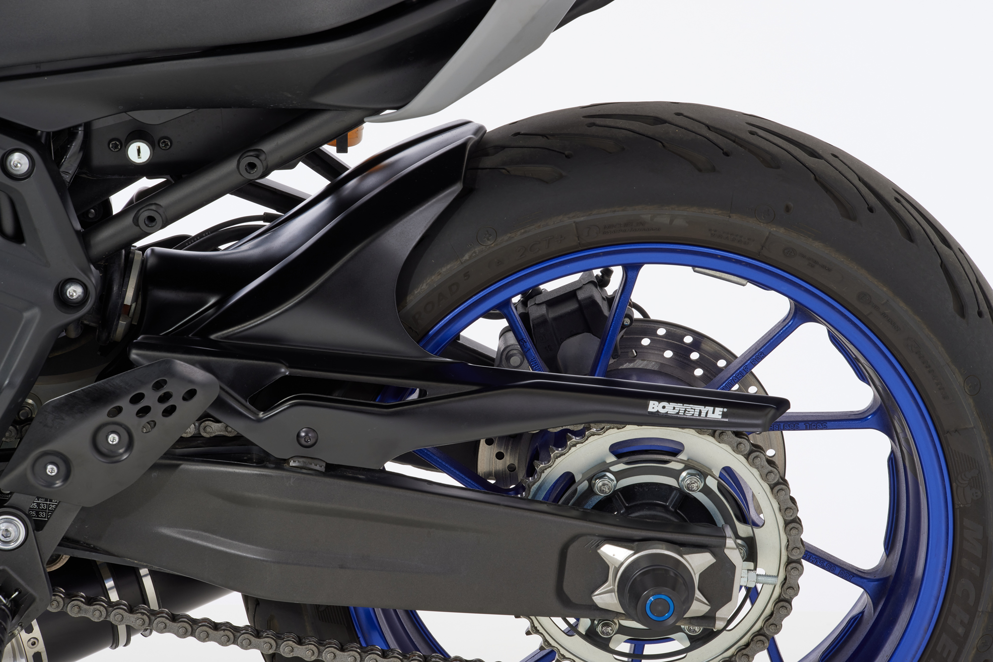 BODYSTYLE rear hugger ABS plastics black, black
