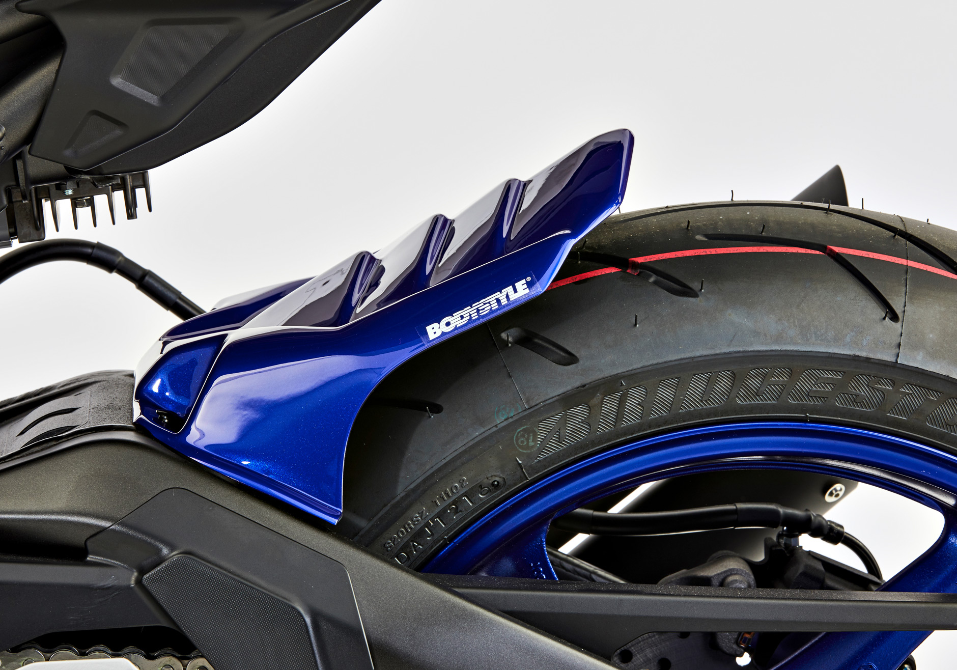 BODYSTYLE rear hugger ABS plastics blue, blue