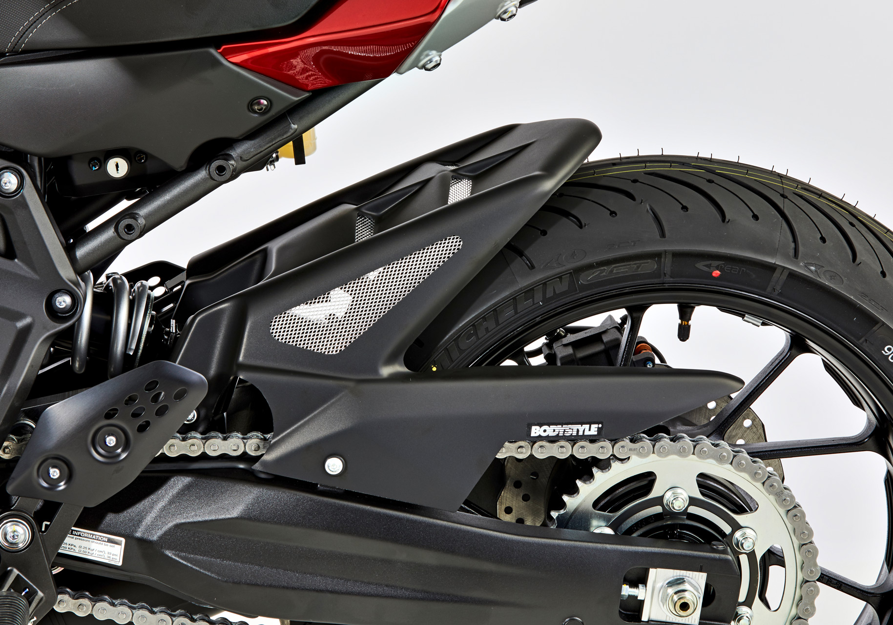 BODYSTYLE rear hugger ABS plastics matt black, black
