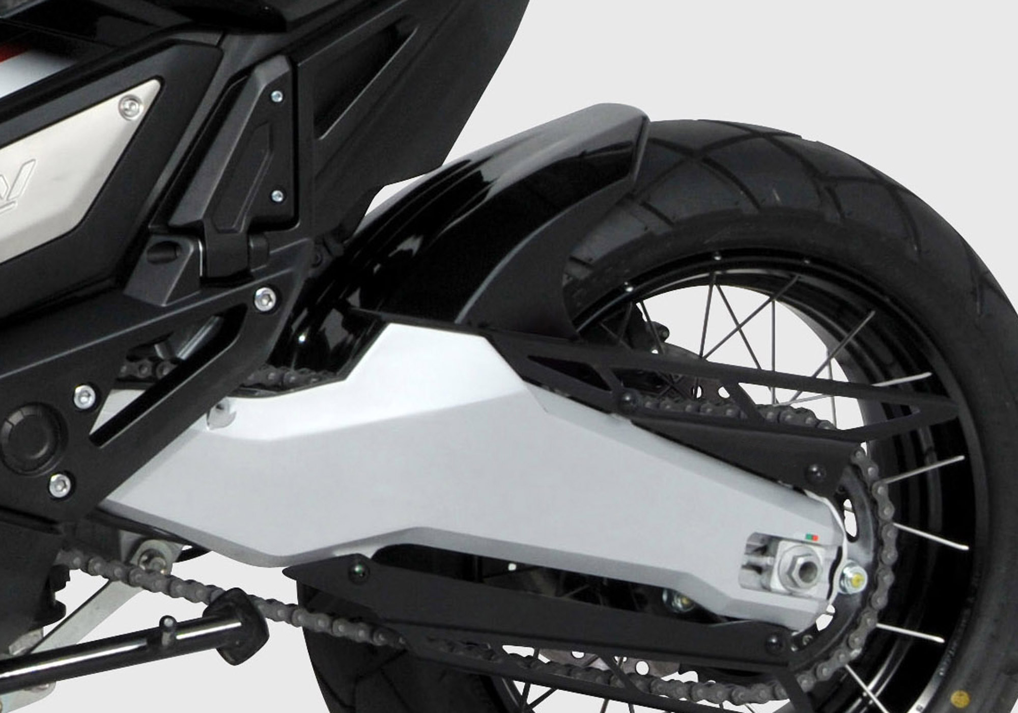 BODYSTYLE rear hugger with alu chain guard ABS plastics unpainted