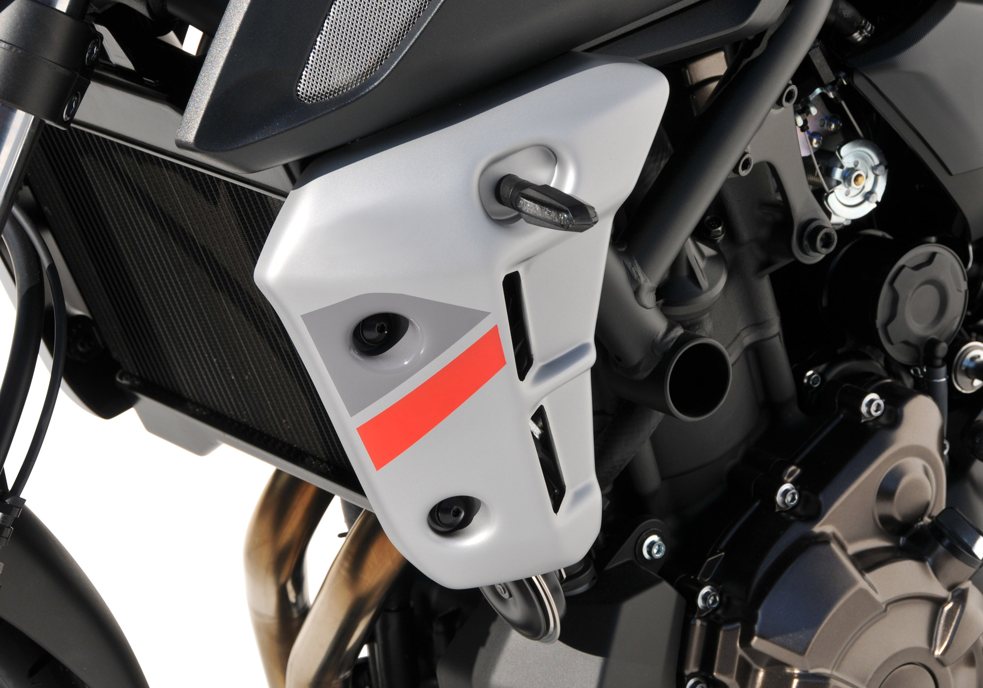BODYSTYLE radiator side cover ABS plastics grey/red/anthracite, grey-red, grey-red