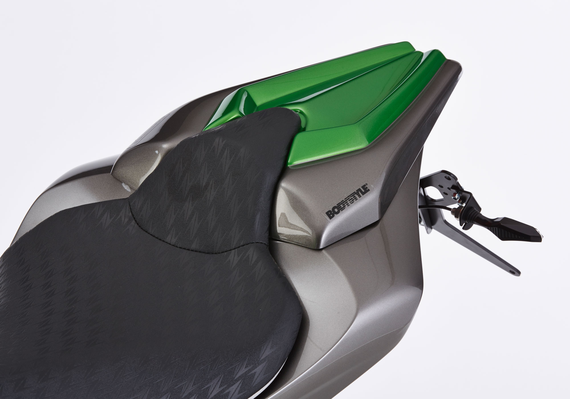 Image of Coperchio del sedile BODYSTYLE ABS plastica nera/verde, nero-verde