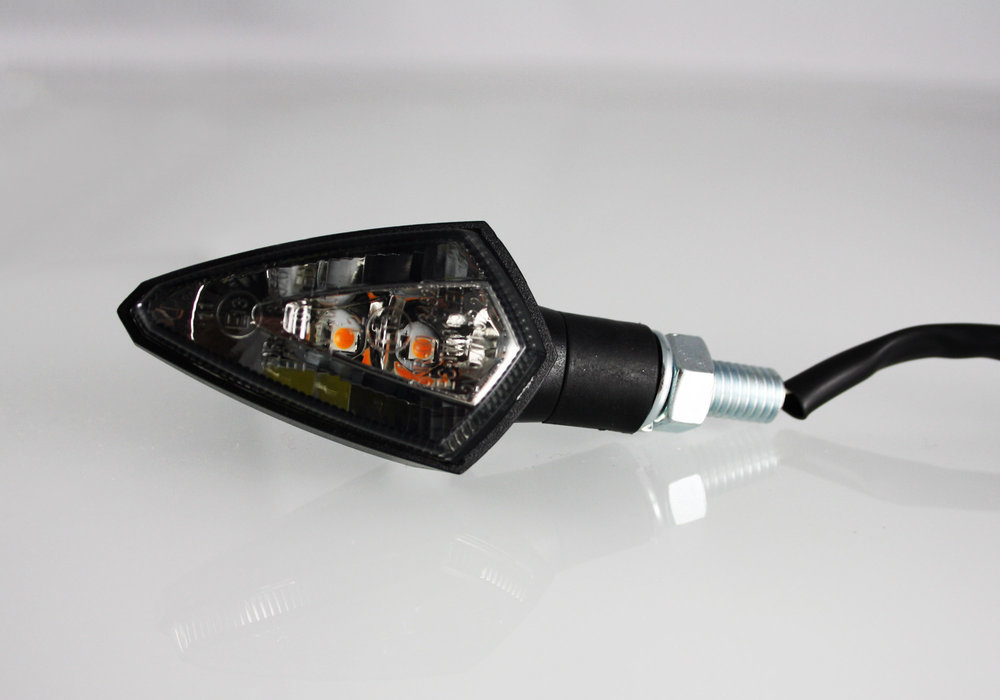 WSKAŹNIK PROTECH LED-mini z zatrzymaniem/tylnym światłem RC-50 z tworzyw sztucznych czarny