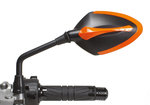 PROTECH spegel XR-100 plast / spegel glas svart / orange