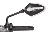 PROTECH spegel XR-100 plast / spegel glas svart / vit