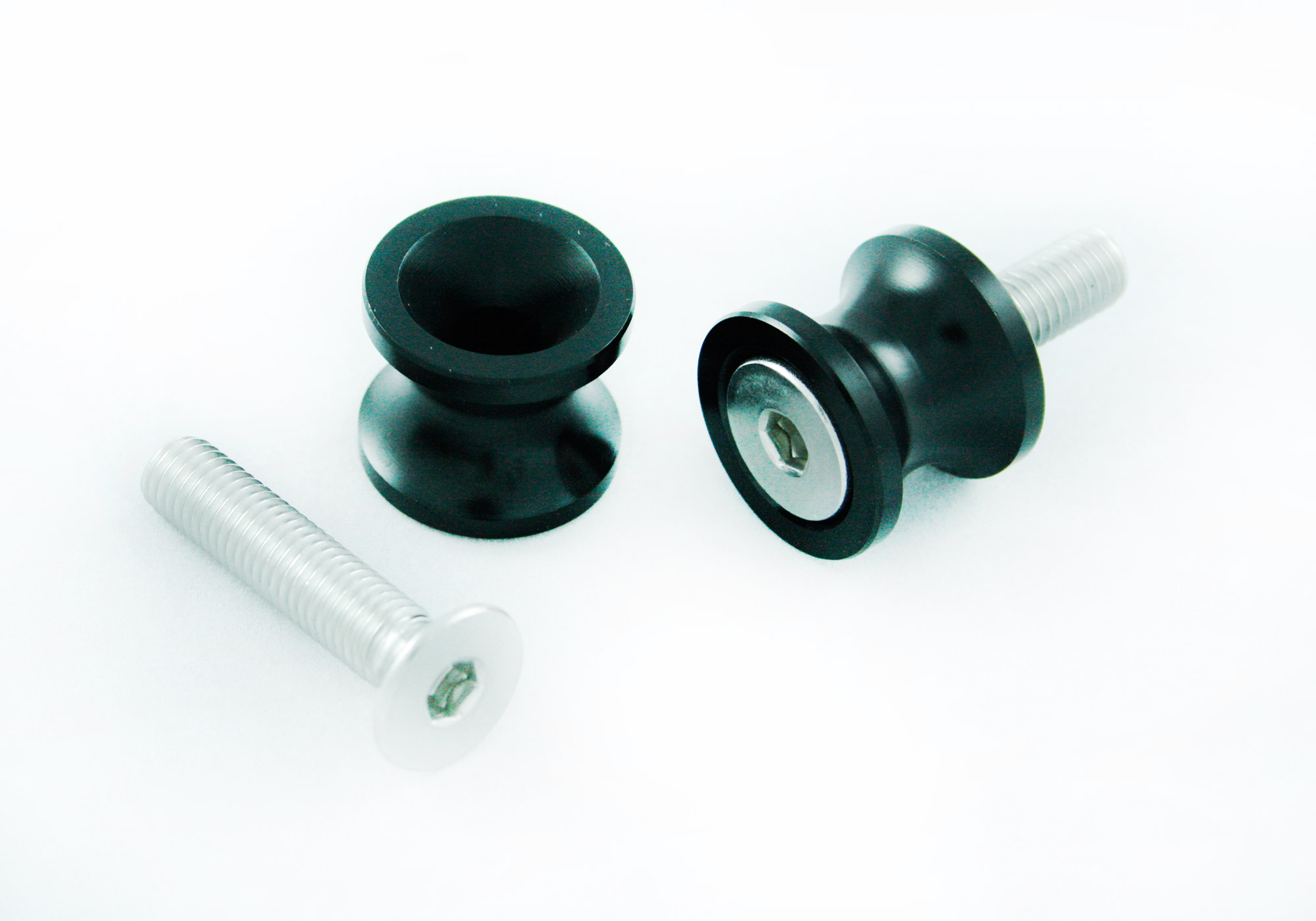 PROTECH racing adapter M6 aluminium black, black