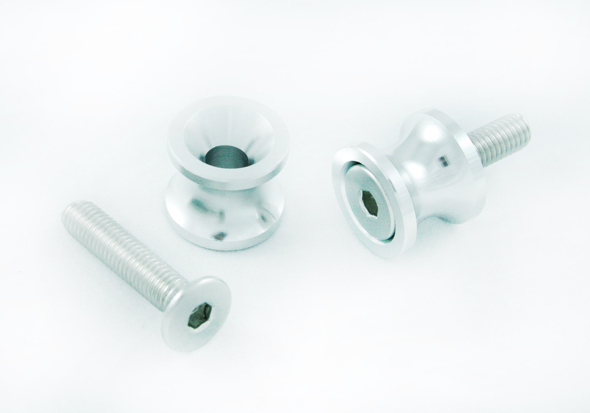 PROTECH racing adapter M6 aluminium silver, silver