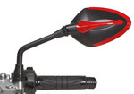 MIROIR PROTECH XR-100 plastiques/miroir verre noir/rouge