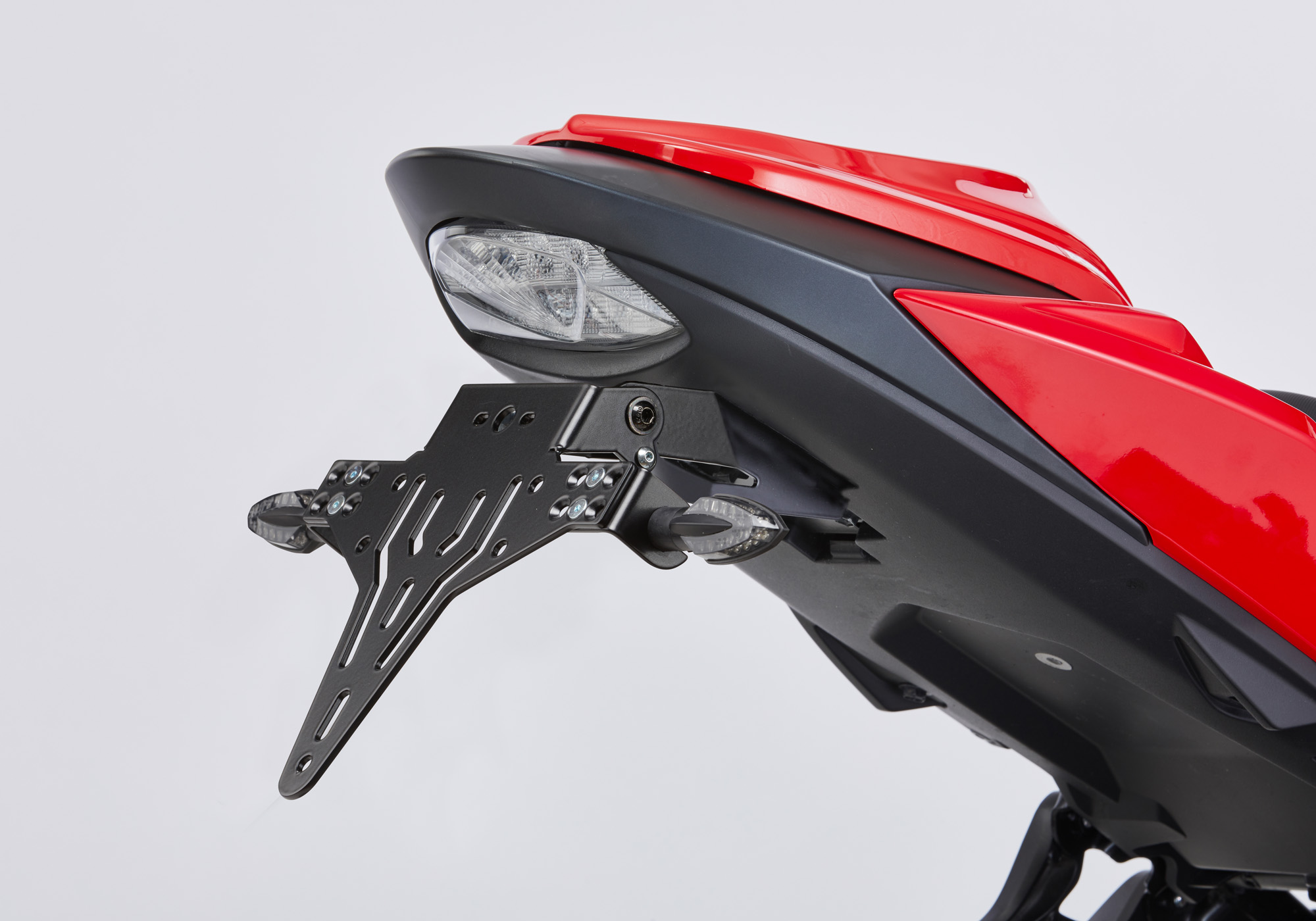 Protech Registreringsskylt Innehavare Pulverlackerat Rostfritt Stal Svart Basta Priserna Fc Moto