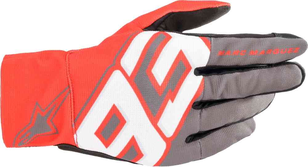 Alpinestars MM93 Aragon dunkelgrau/rot/weiß Motorradhandschuhe