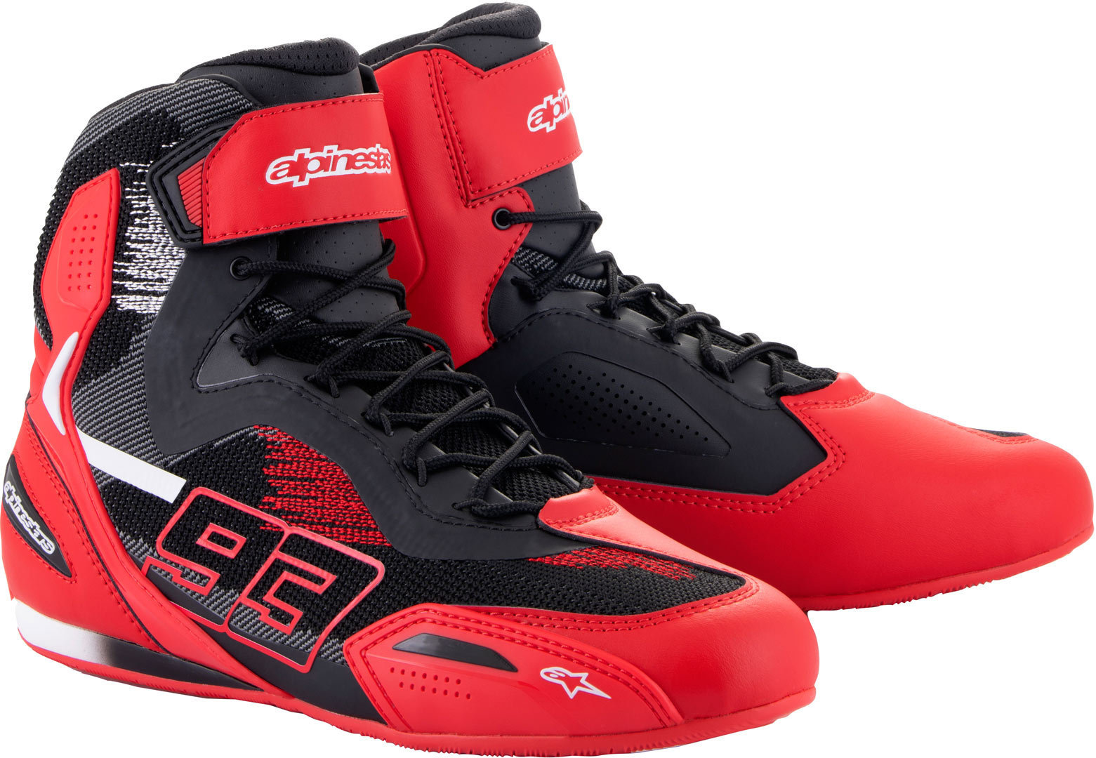 Alpinestars MM93 Austin Knitted Riding Motorcycle Shoes, red, Size 45, red, Size 45