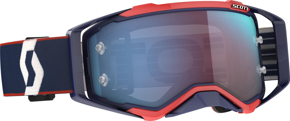 Scott Prospect retro blau/rot Motocross Brille