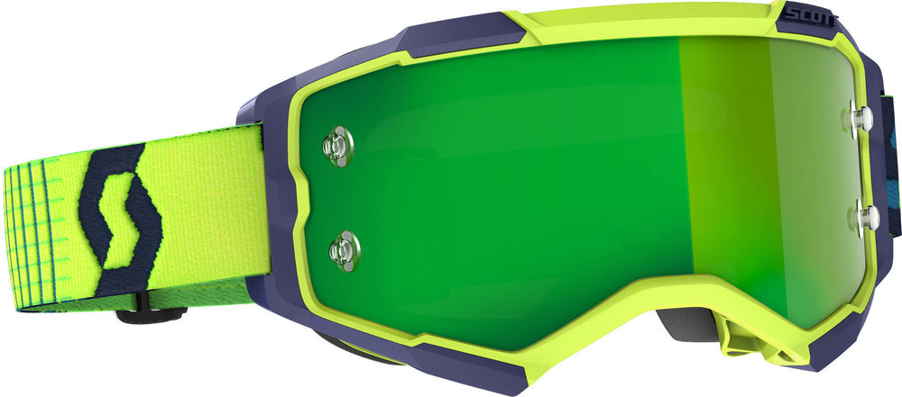 Scott Fury Lunettes de Motocross bleu/jaune