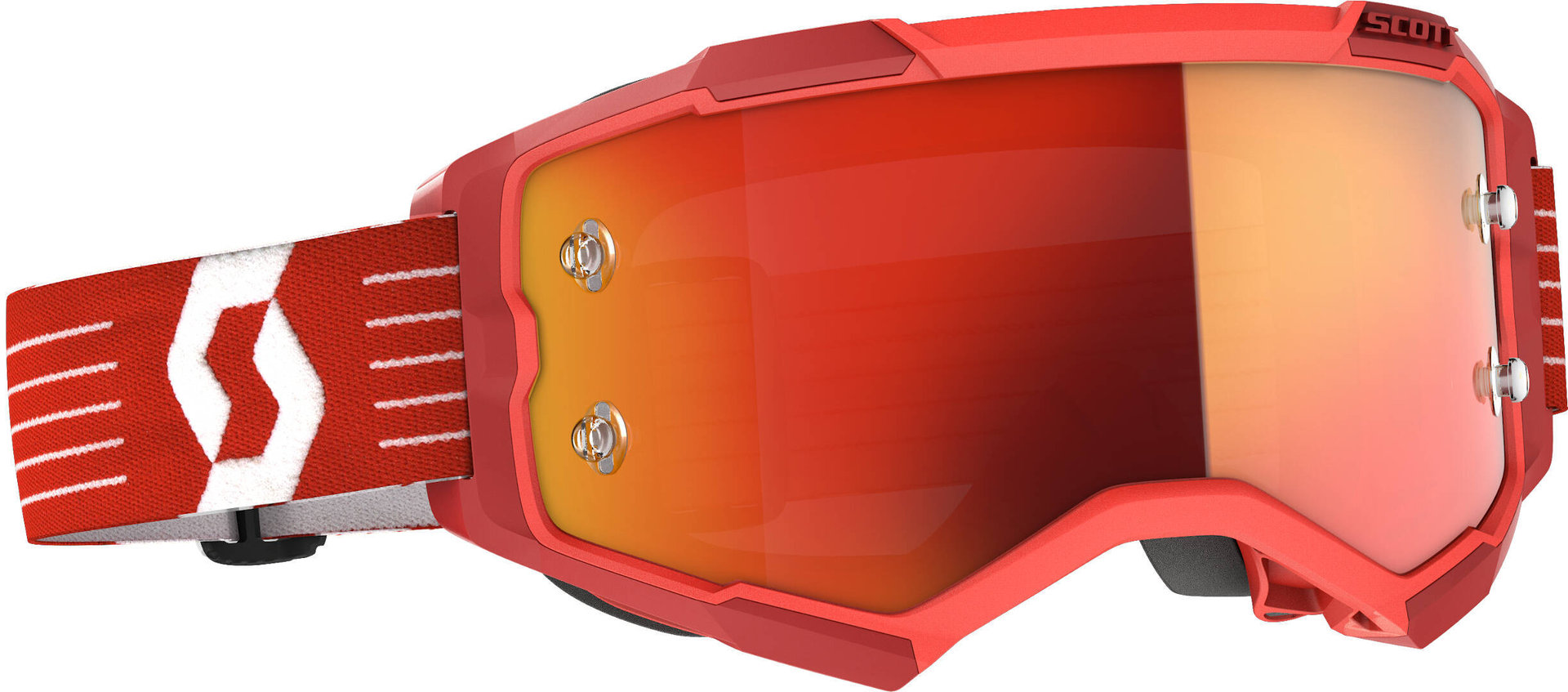 Scott Fury red Motocross Goggles, red, Size One Size