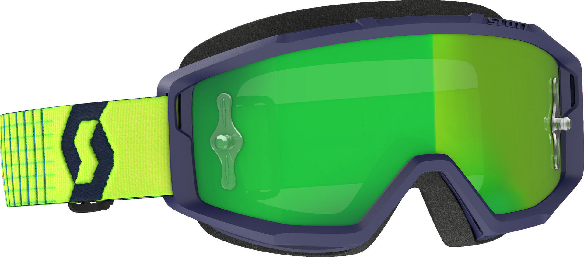 Scott Primal blue/yellow Motocross Goggles, blue-yellow, blue-yellow, Size One Size