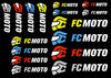 Vorschaubild für FC-Moto Logo Aufkleber Set
