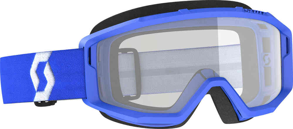 Scott Primal Clear blauwe Motocross Goggles