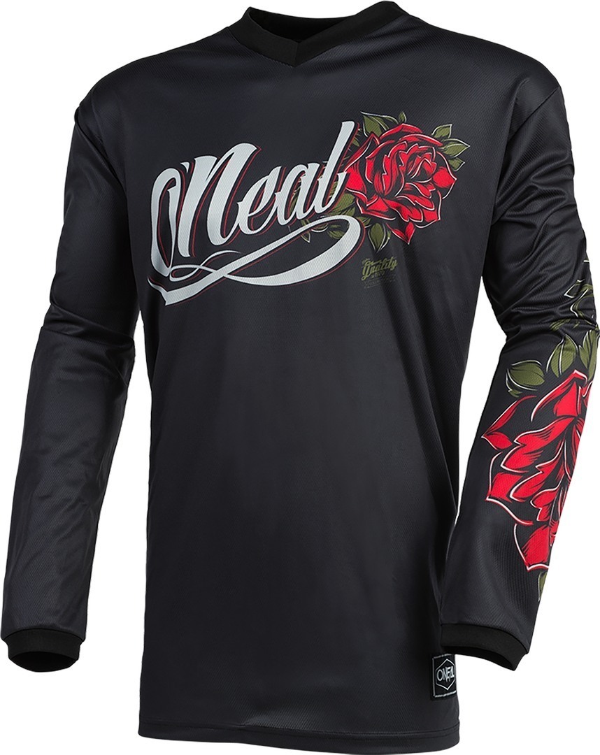 Oneal Element Roses, black-red, Size S, black-red, Size S for Women