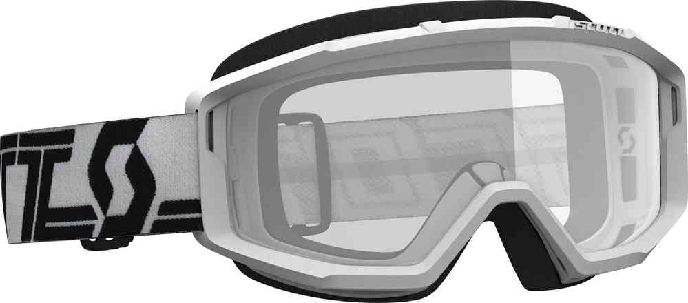 Scott Primal Clear wit/zwarte Motorcross Goggles