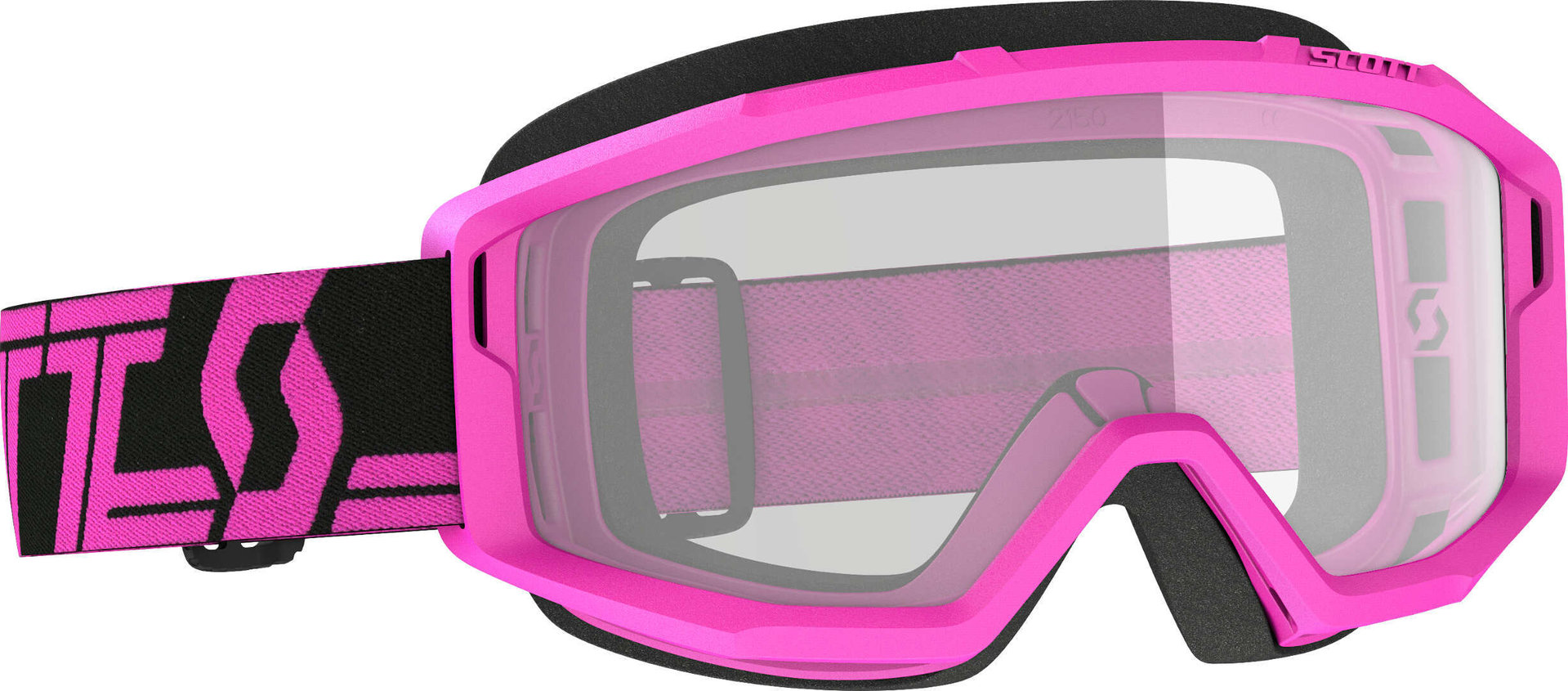 Image of Scott Primal Clear Occhiali Motocross nero/rosa, rosa