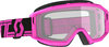 Scott Primal Clear 黑色/粉紅色摩托車護目鏡。