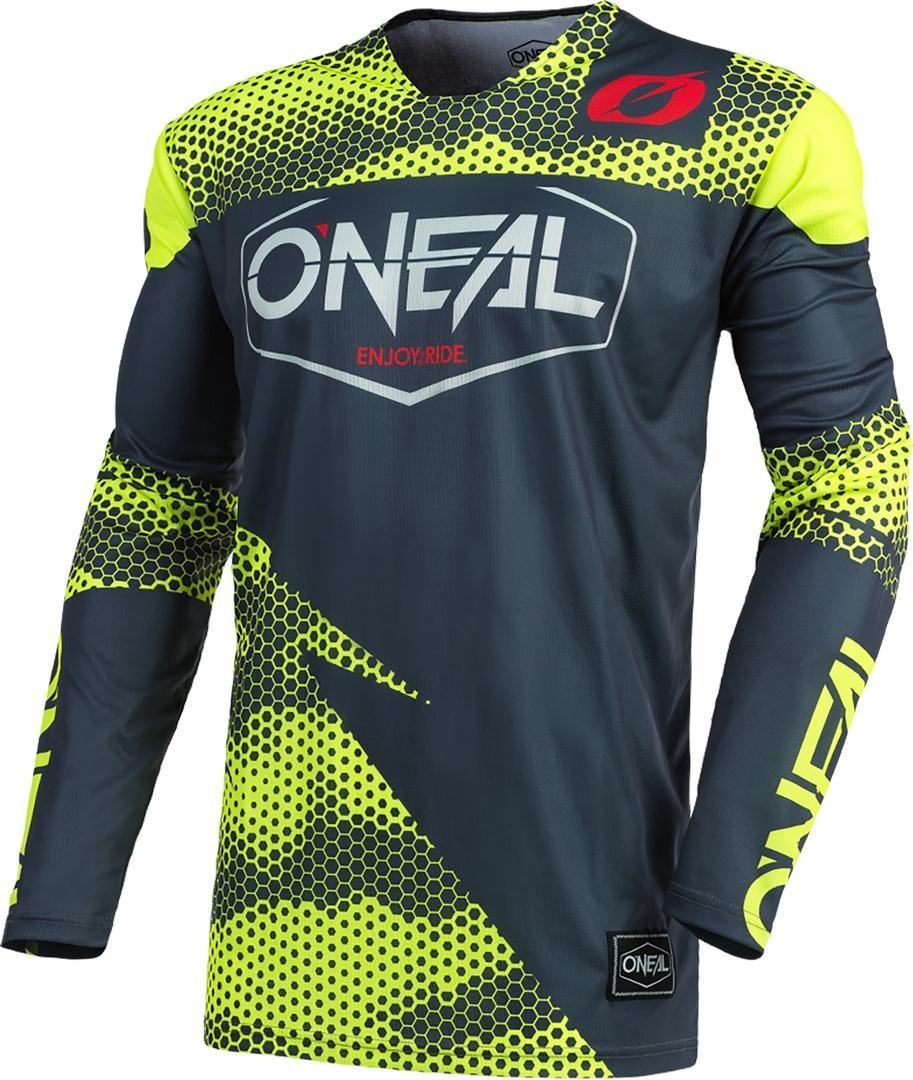 Oneal Mayhem Covert Motocross Jersey, grå-gul, storlek M