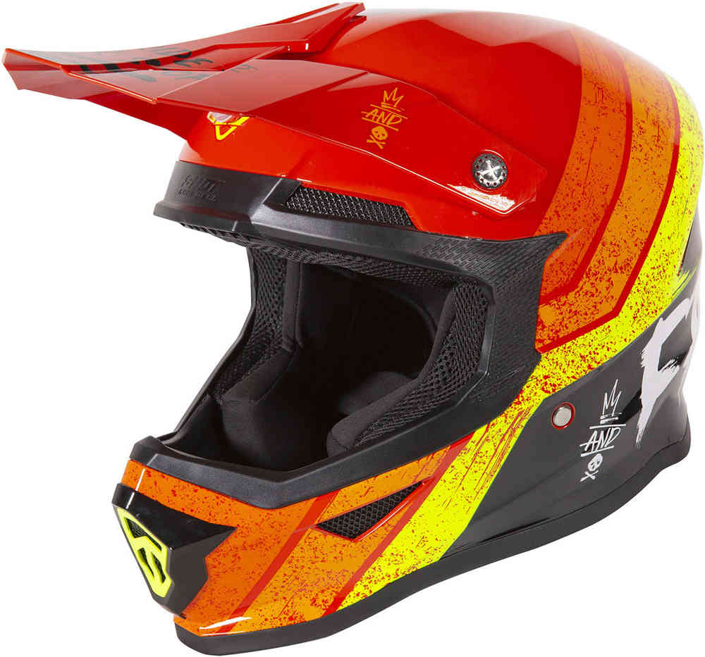 Freegun XP4 Stripes Casco Motocross