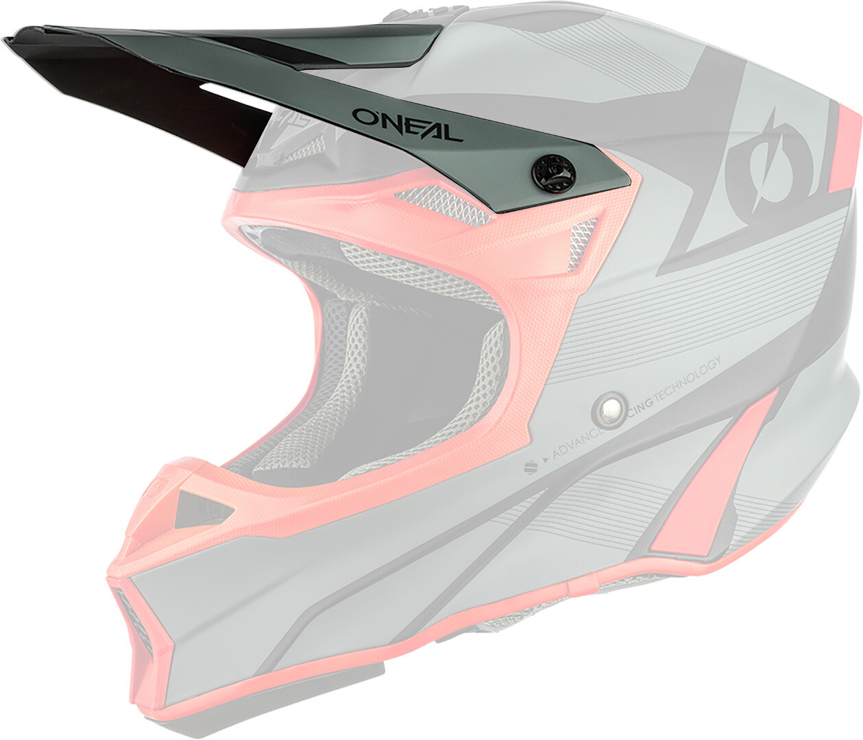 Oneal 10Series Hyperlite Compact Helmet Peak, grey, grey, Size One Size