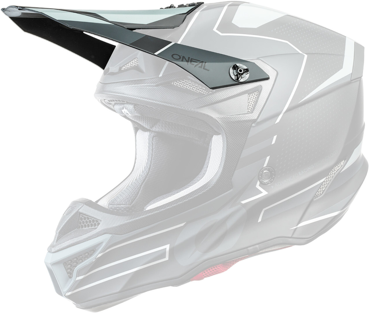 Oneal 5Series Polyacrylite Sleek Helmet Peak, black, black, Size One Size