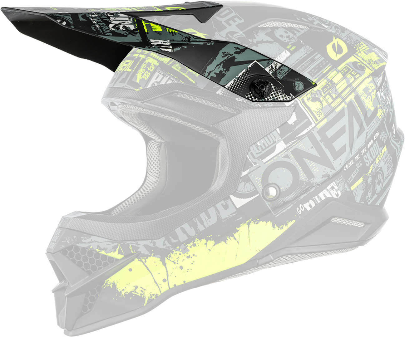 Oneal 3Series Ride V22 Hjelm Peak, sort-gul