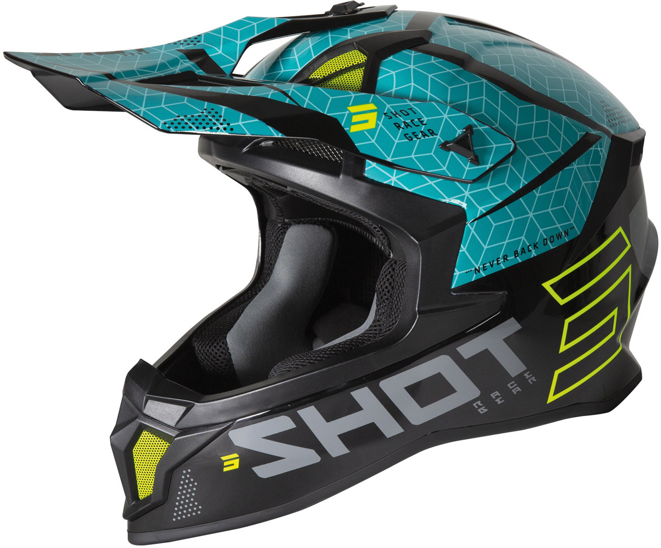 Shot Lite Core Motocross Helmet, black-blue, Size XL, black-blue, Size XL