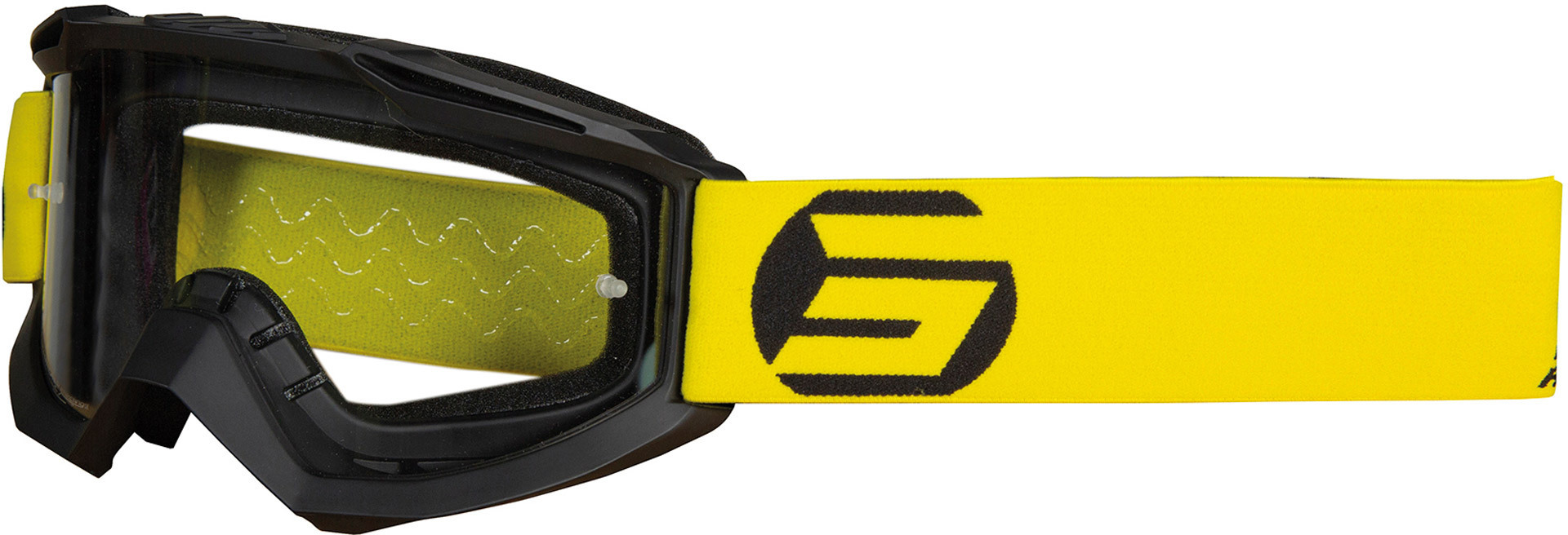 Shot Assault Symbol Motocross Brille, schwarz-gelb, schwarz-gelb