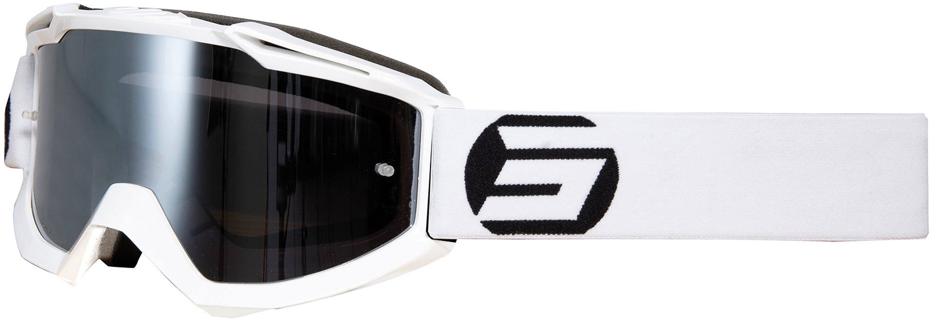 Shot Iris Symbol Motocross Goggles, white, white
