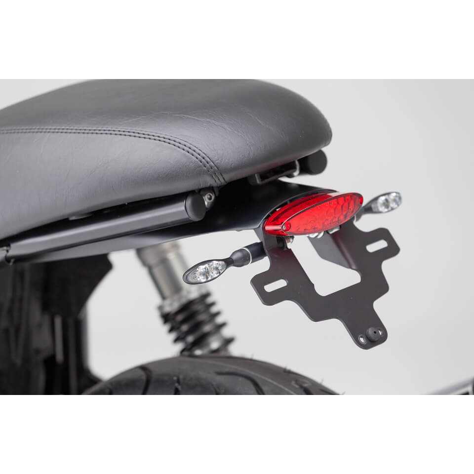 LSL License plate holder Thruxton/Bonneville, silver, silver