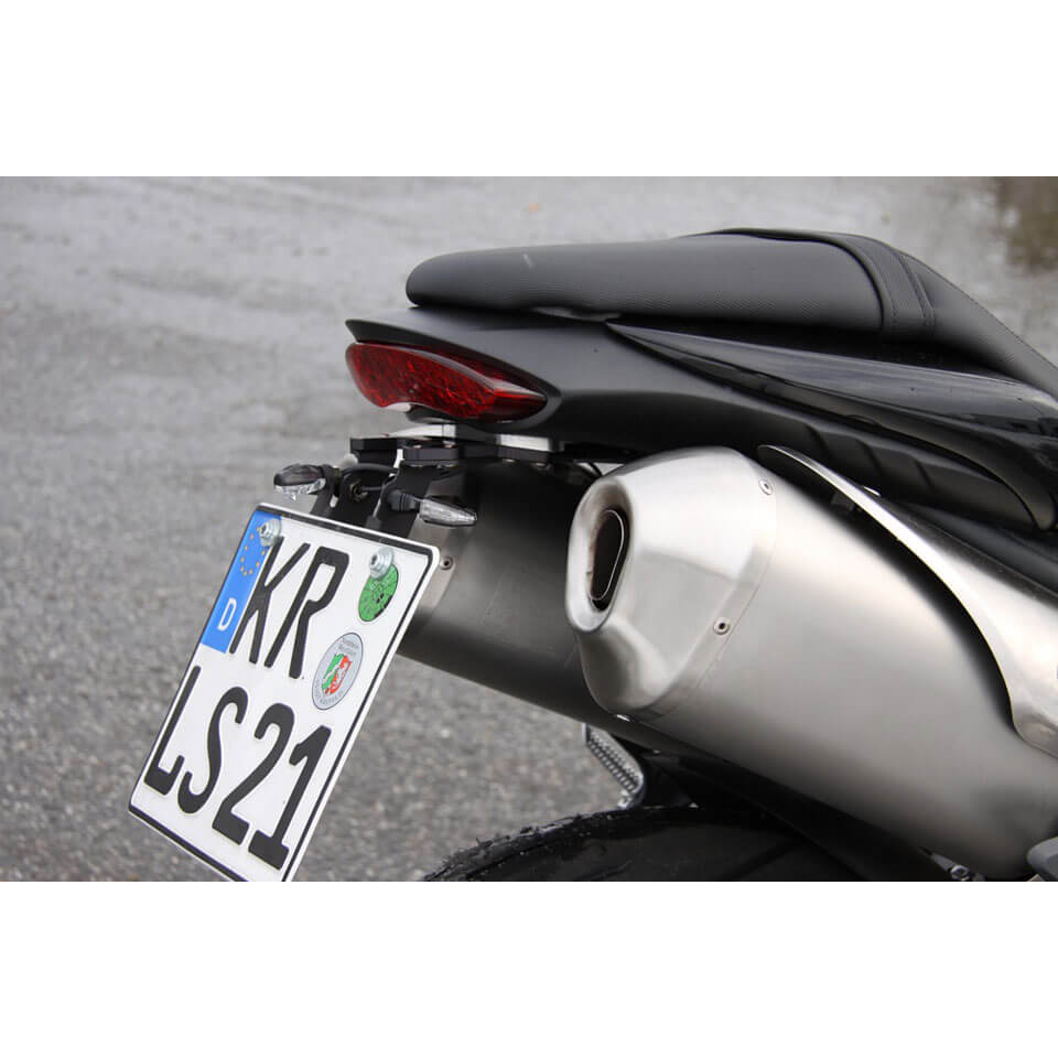 LSL License plate holder TRIUMPH Speed Triple 1050, 11-, silver, silver