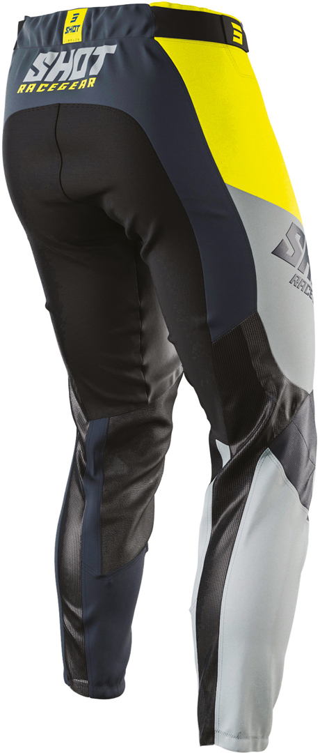 Side view of Shot Aerolite Husqvarna Limited Edition Motocross Pants, grey-blue, Size 30 for Men