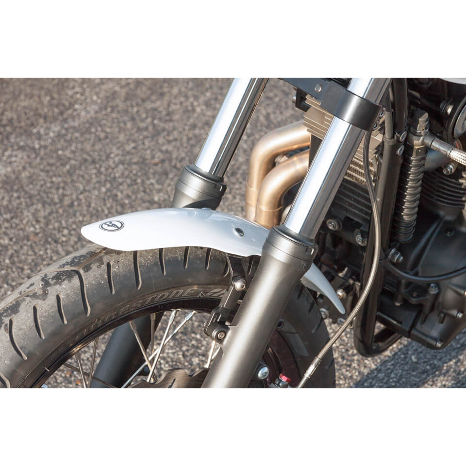 LSL GfK fender scrambler, front, 19 inch 470 mm radian measure, silver, silver