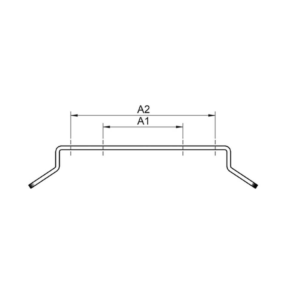 LSL Fender universal holder rear, silver, silver