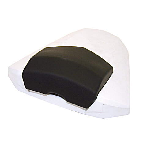 Pillion passenger cover for YAMAHA YZF R6, black-white, black-white