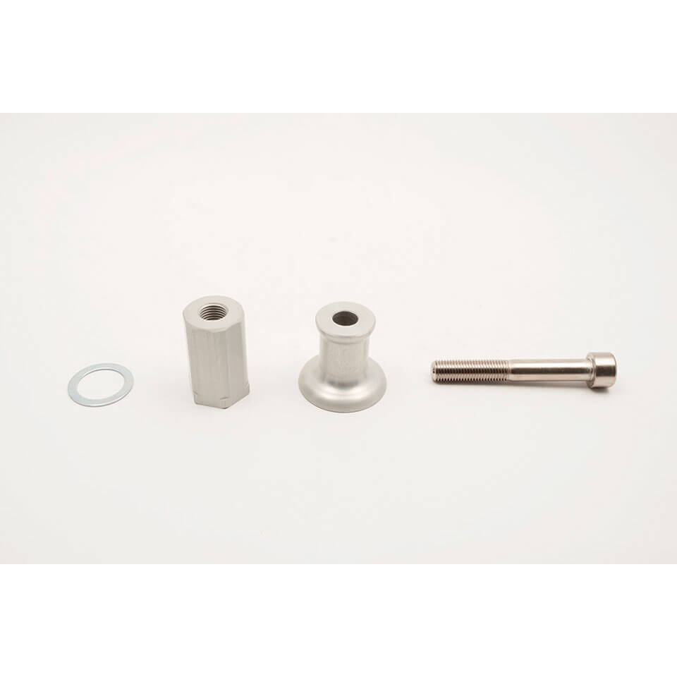 LSL CRASH PAD® mounting kit VTR 1000 SP1, silver, silver