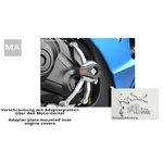 LSL Crash Pad® kit de montaje CBR 600 RR, 07-08