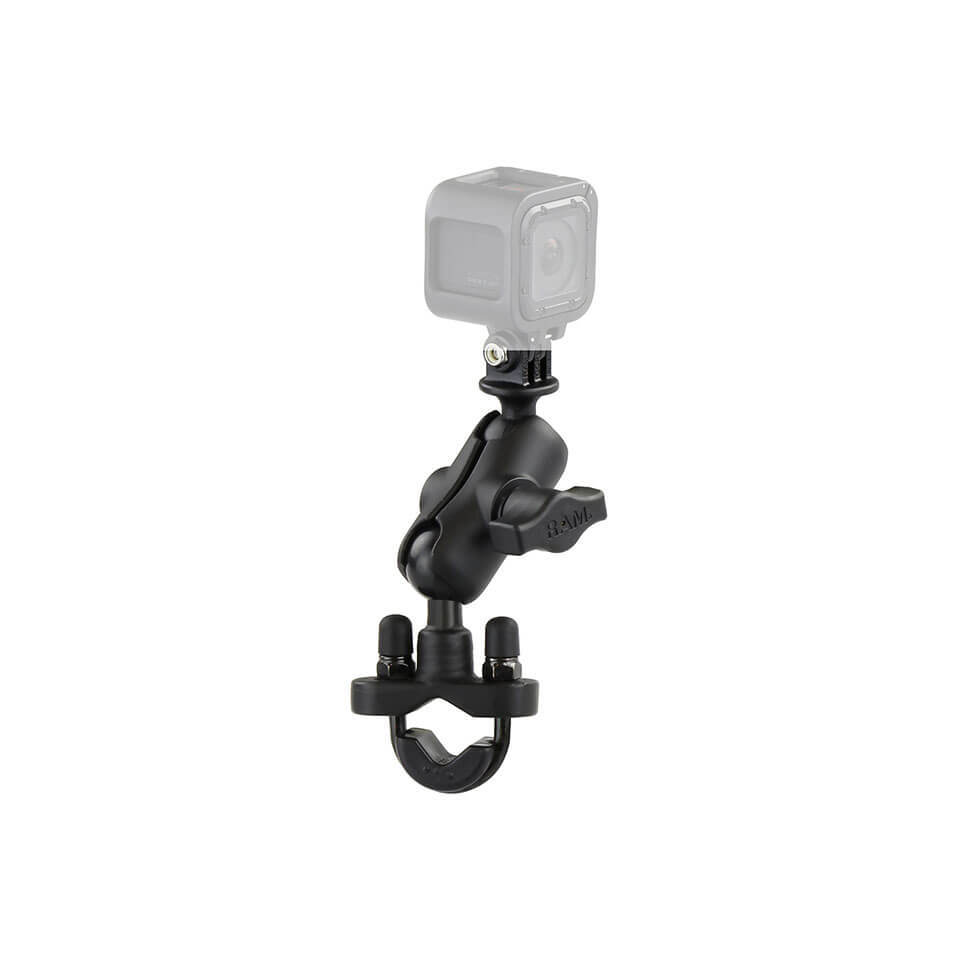 Ram 安装gopro 摄像机安装 短 用于车把 管 带夹子 B 球 1 英寸 最优惠的价格 Fc Moto