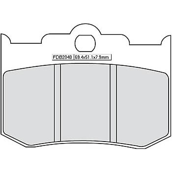 FERODO Brake lining FDB 2040 Platinum